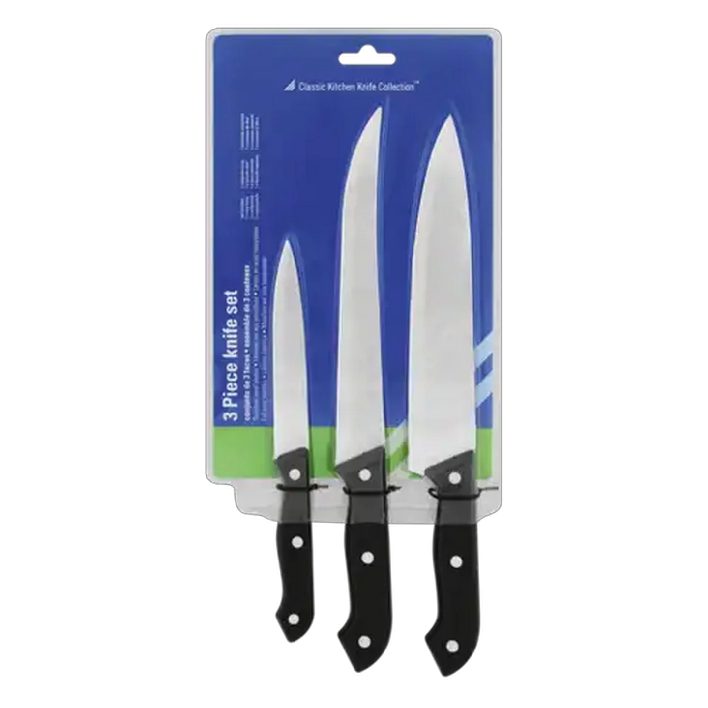 Image of Classic Kitchen Knife Collection Chef Knife Set 3 Piece