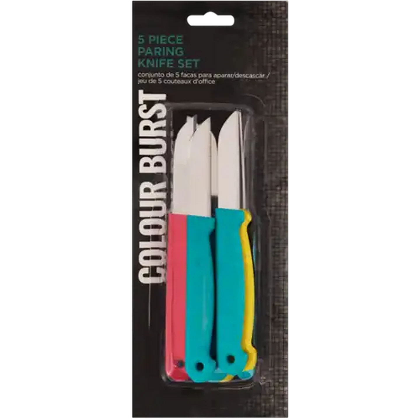 Image of Colour Burst Paring Knife Set 5 Piece