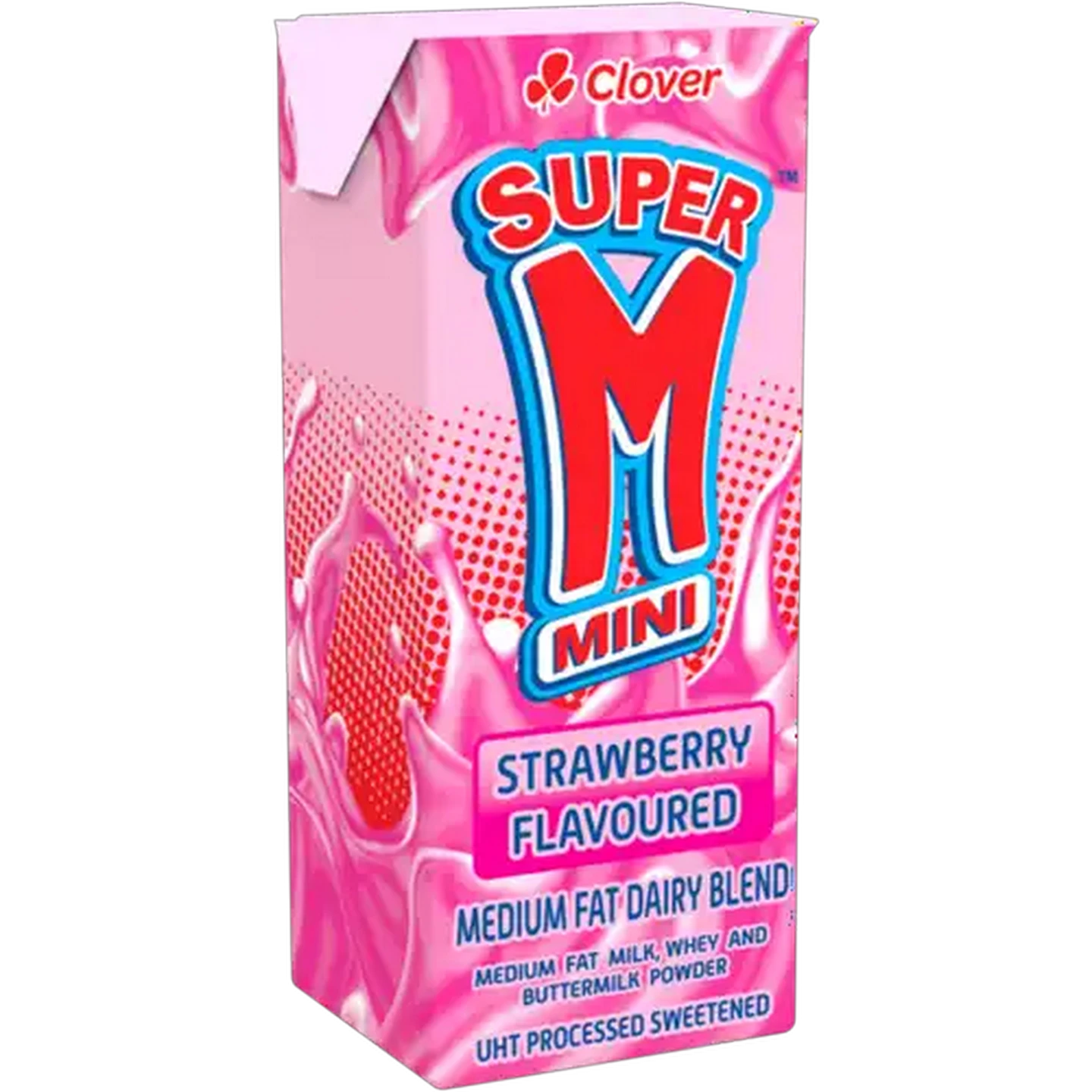 Image of Clover Super M Strawberry Flavoured Mini Medium Fat Dairy Blend 200ml