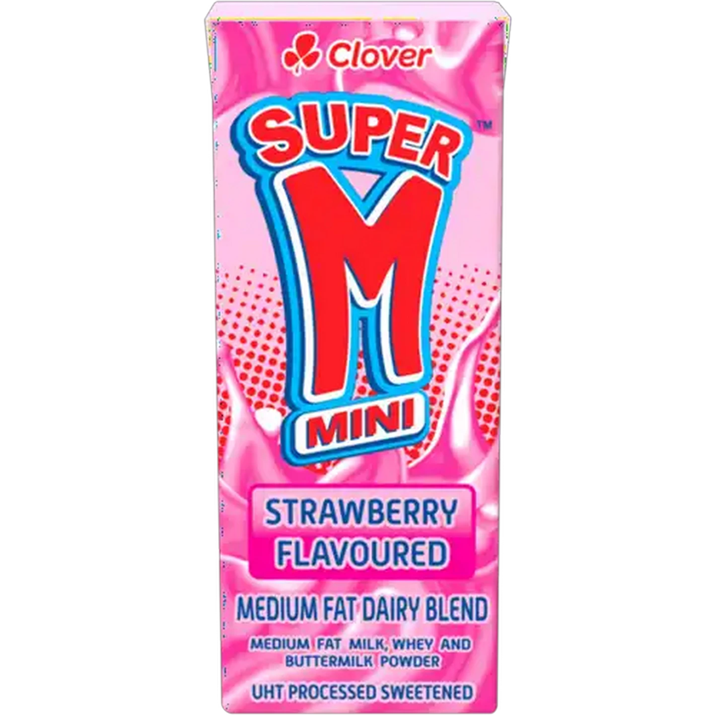 Image of Clover Super M Strawberry Flavoured Mini Medium Fat Dairy Blend 200ml