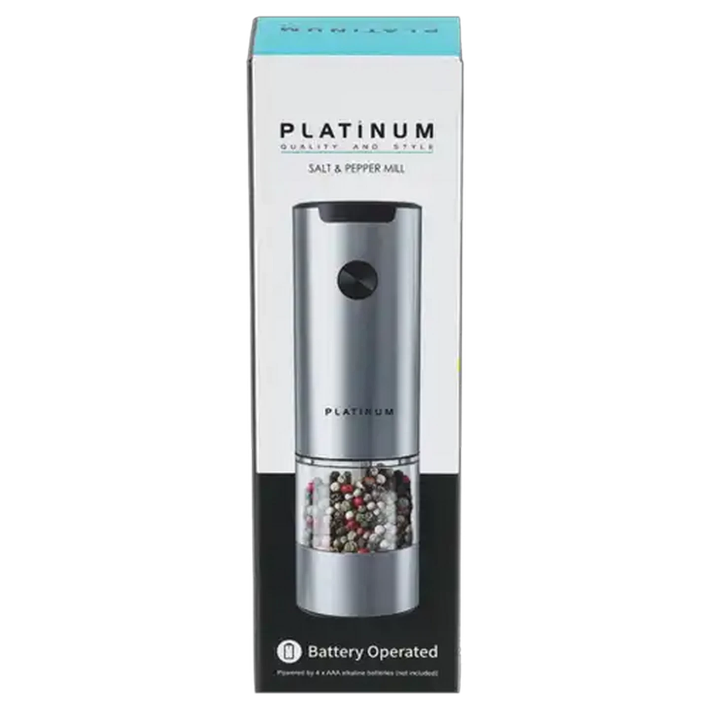 Image of Platinum Battery Operated Salt & Pepper Mill
