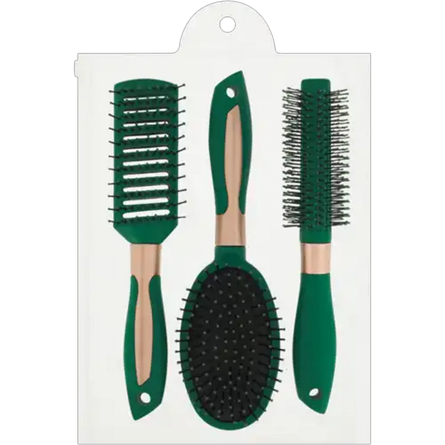 Image of Pretty Woman Green Styling Brush Set 3 Piece