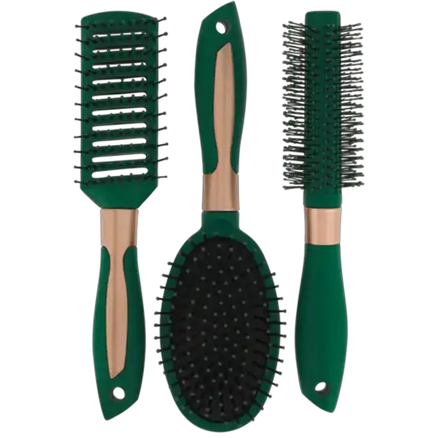 Image of Pretty Woman Green Styling Brush Set 3 Piece