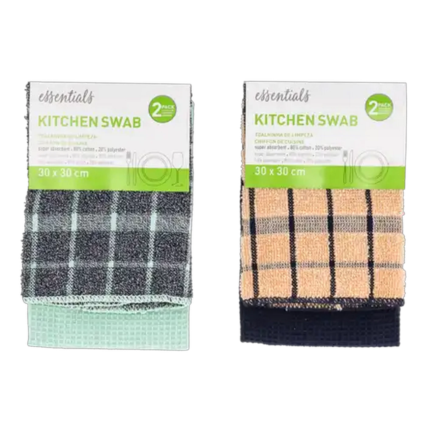 Image of Essentials Kitchen Swab 2 Pack