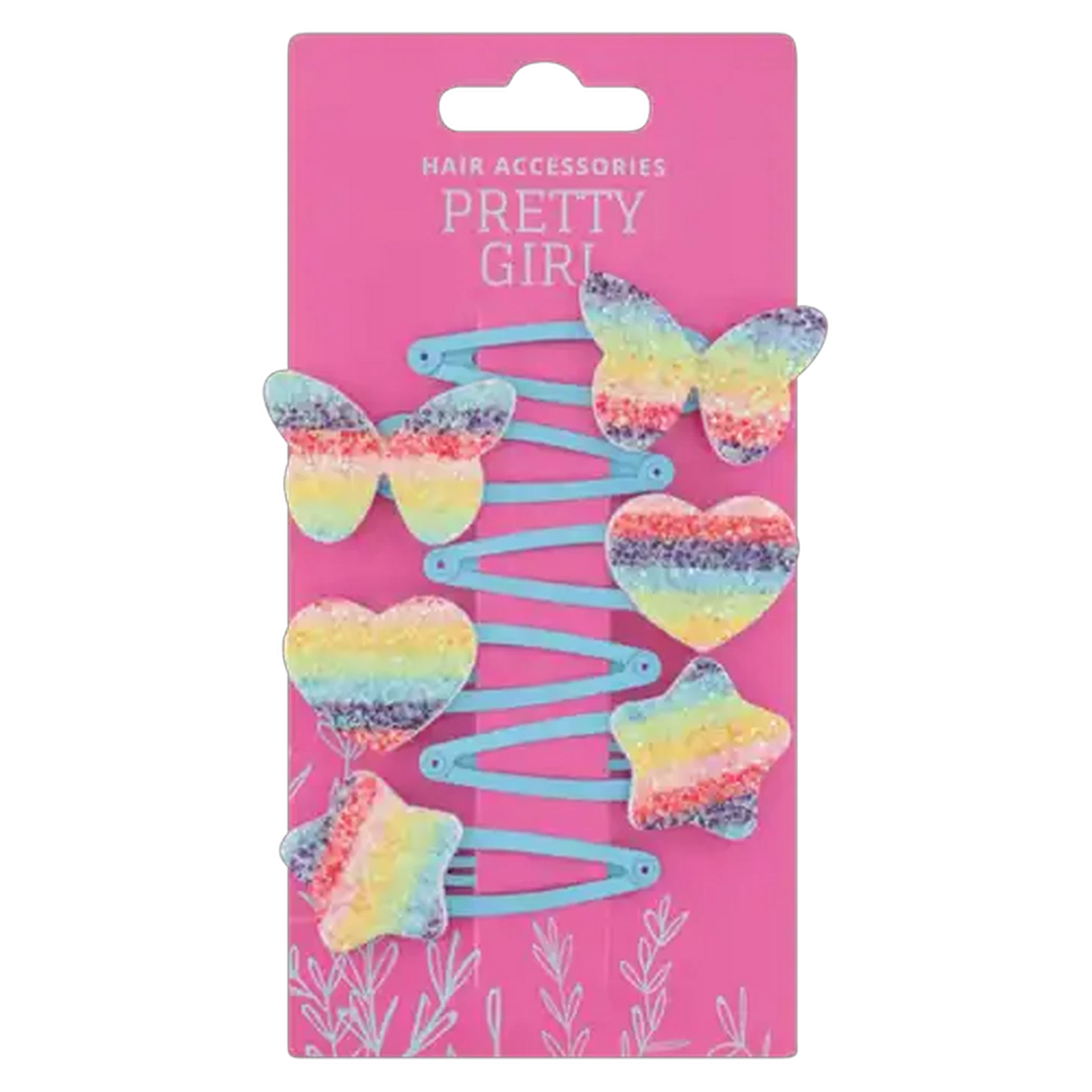 Image of Pretty Girl Rainbow Fade Clip Set 6 Pack