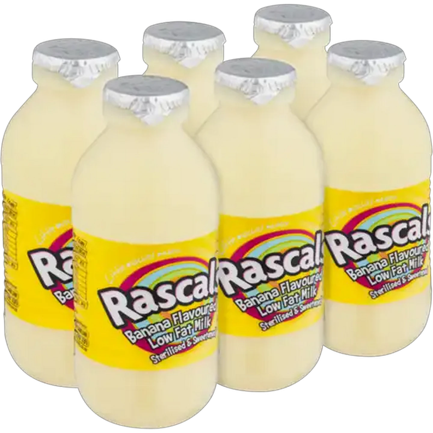 Image of Rascals Banana Flavoured Low Fat Milk 6 x 350ml