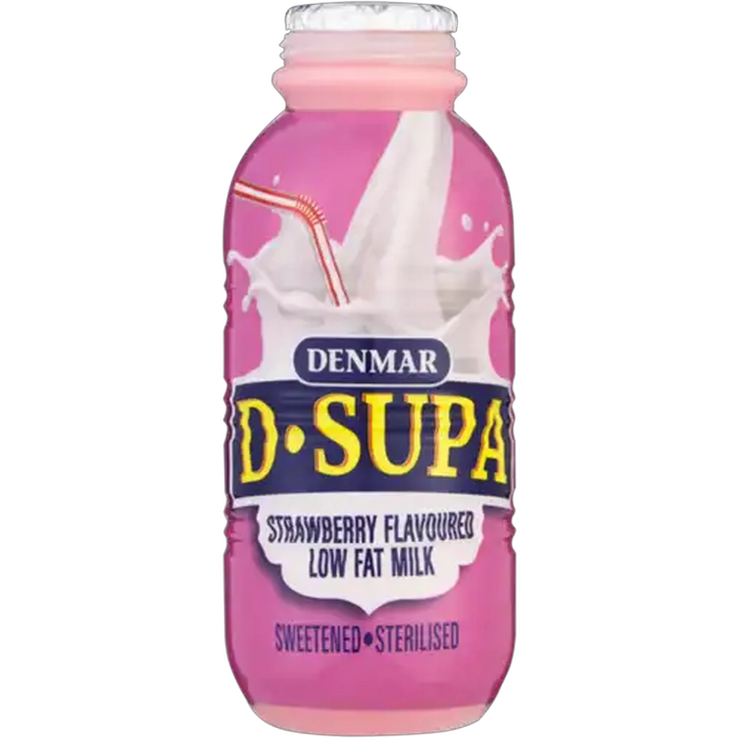 Image of Denmar D-Supa Strawberry Flavoured Low Fat Milk 350ml