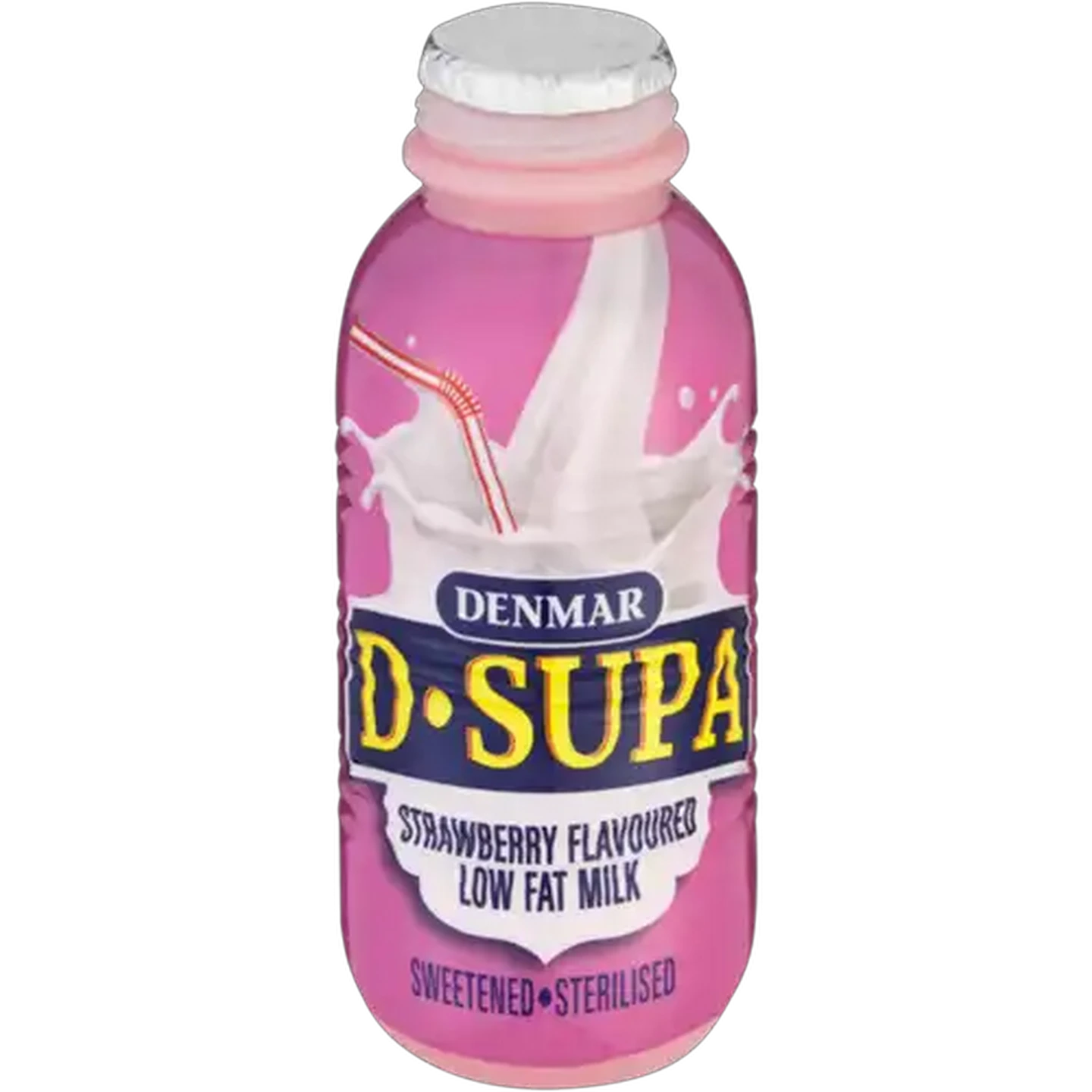 Image of Denmar D-Supa Strawberry Flavoured Low Fat Milk 350ml