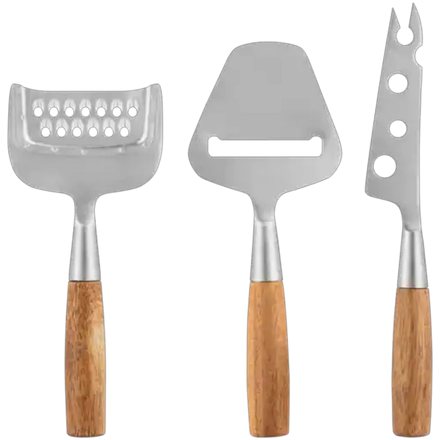Image of Stainless Steel Cheese Knife Set 3-Piece