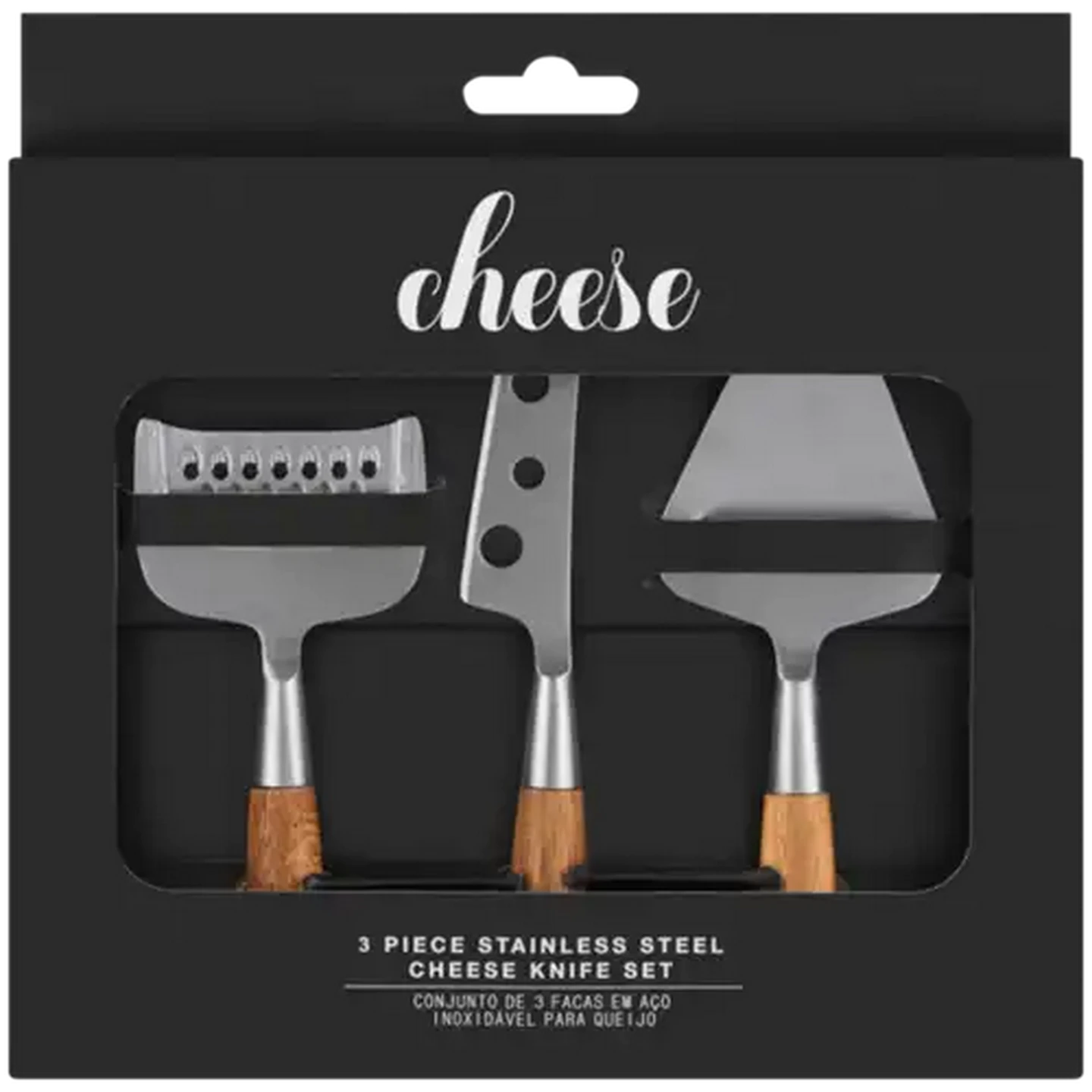 Image of Stainless Steel Cheese Knife Set 3-Piece