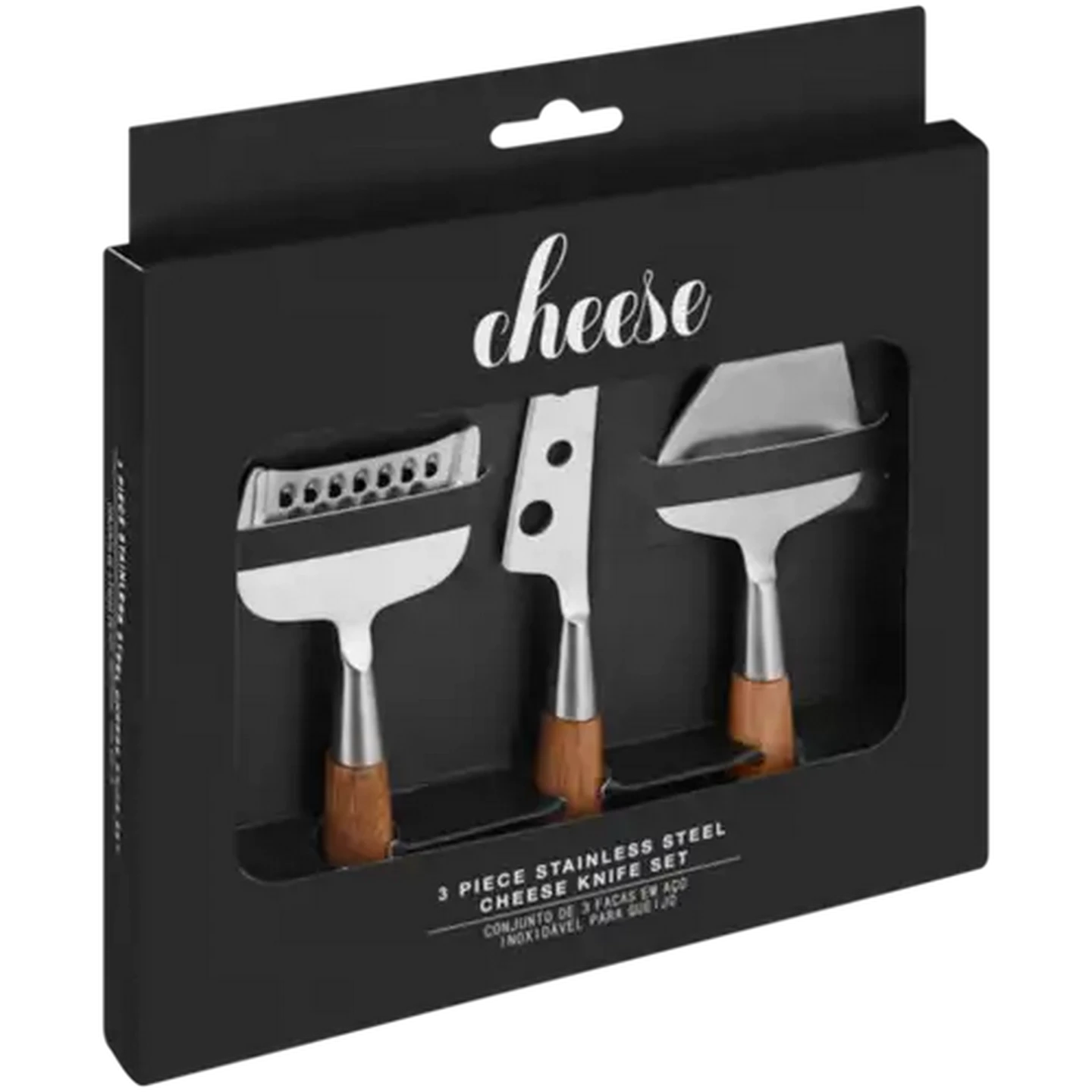 Image of Stainless Steel Cheese Knife Set 3-Piece