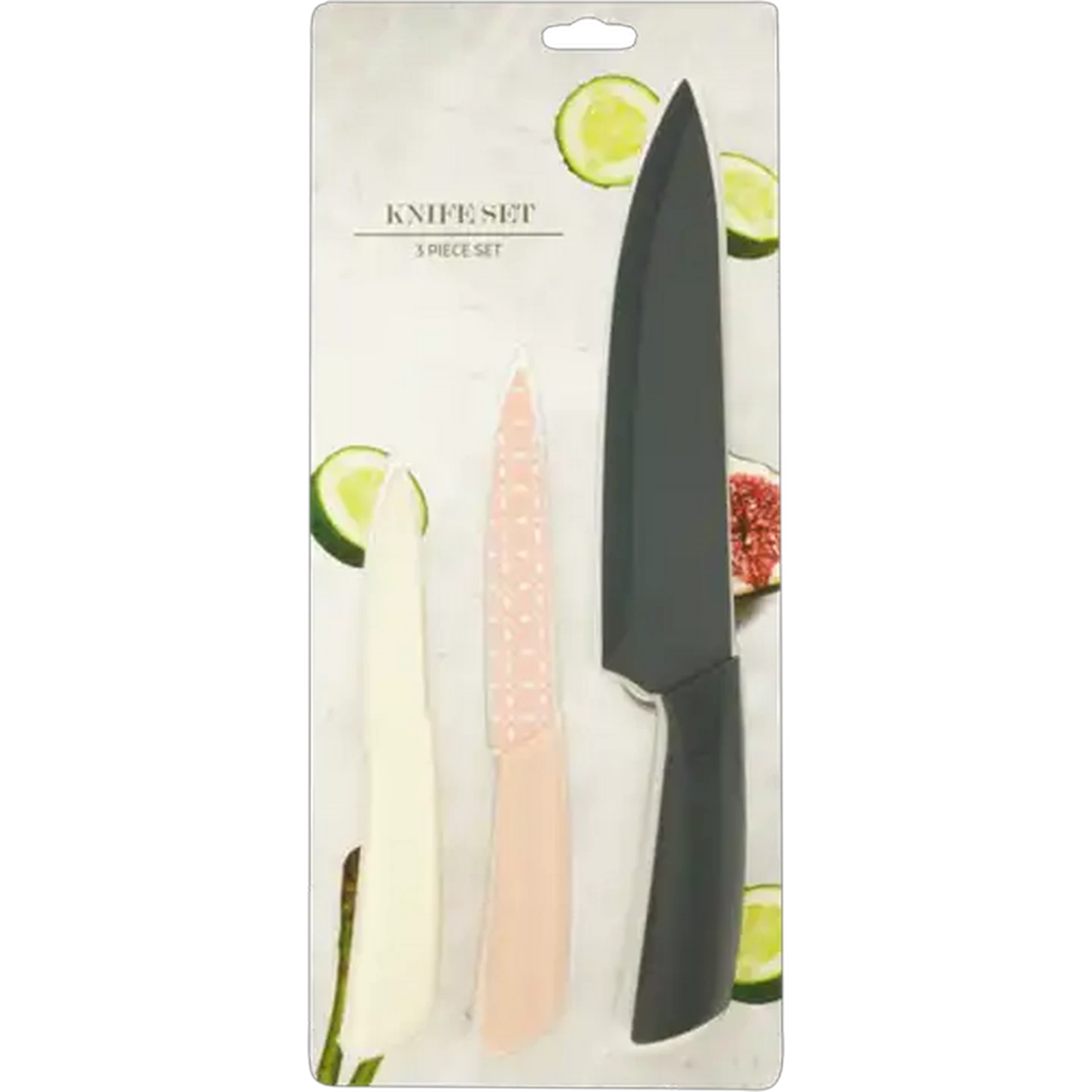 Image of Assorted Knife Set 3 Piece (Colour May Vary)