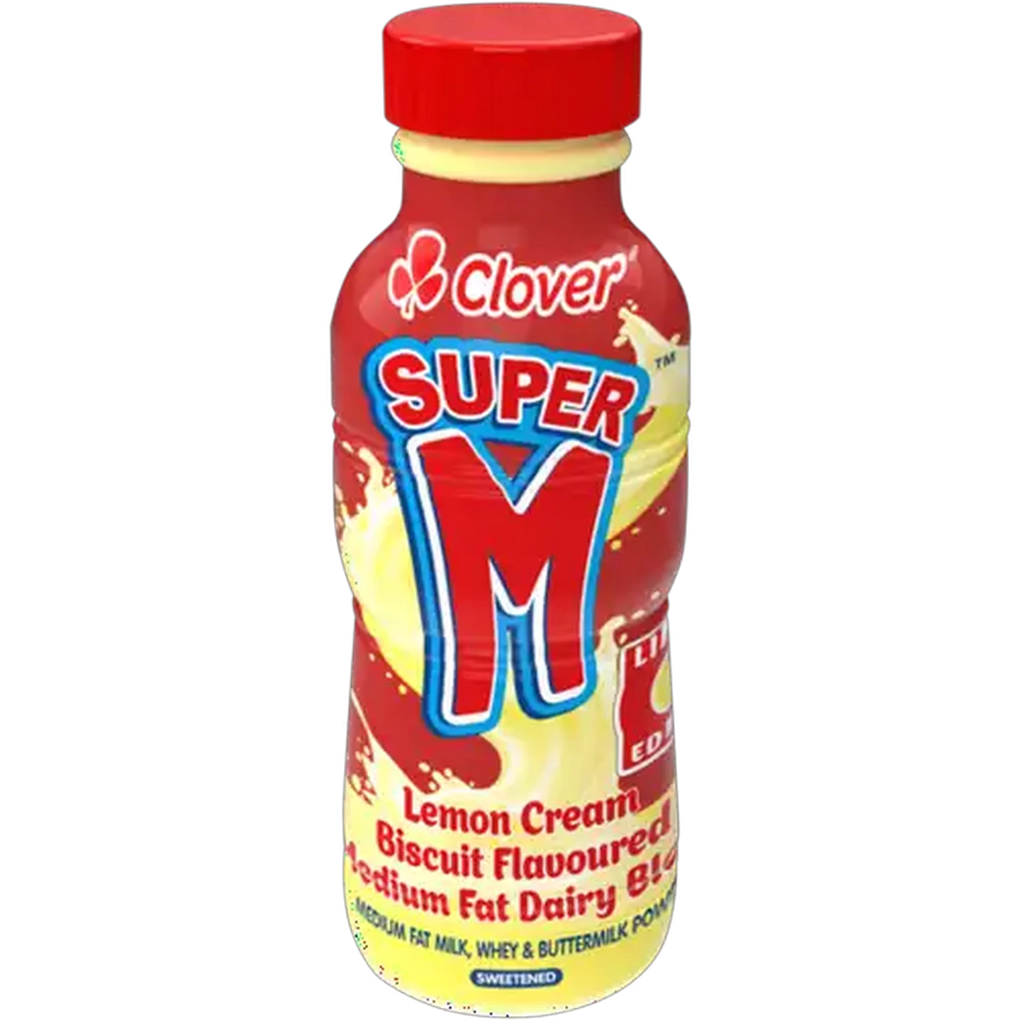 Image of Clover Super M Lemon Cream Biscuit Flavoured Limited Edition Medium Fat Dairy Blend 300ml