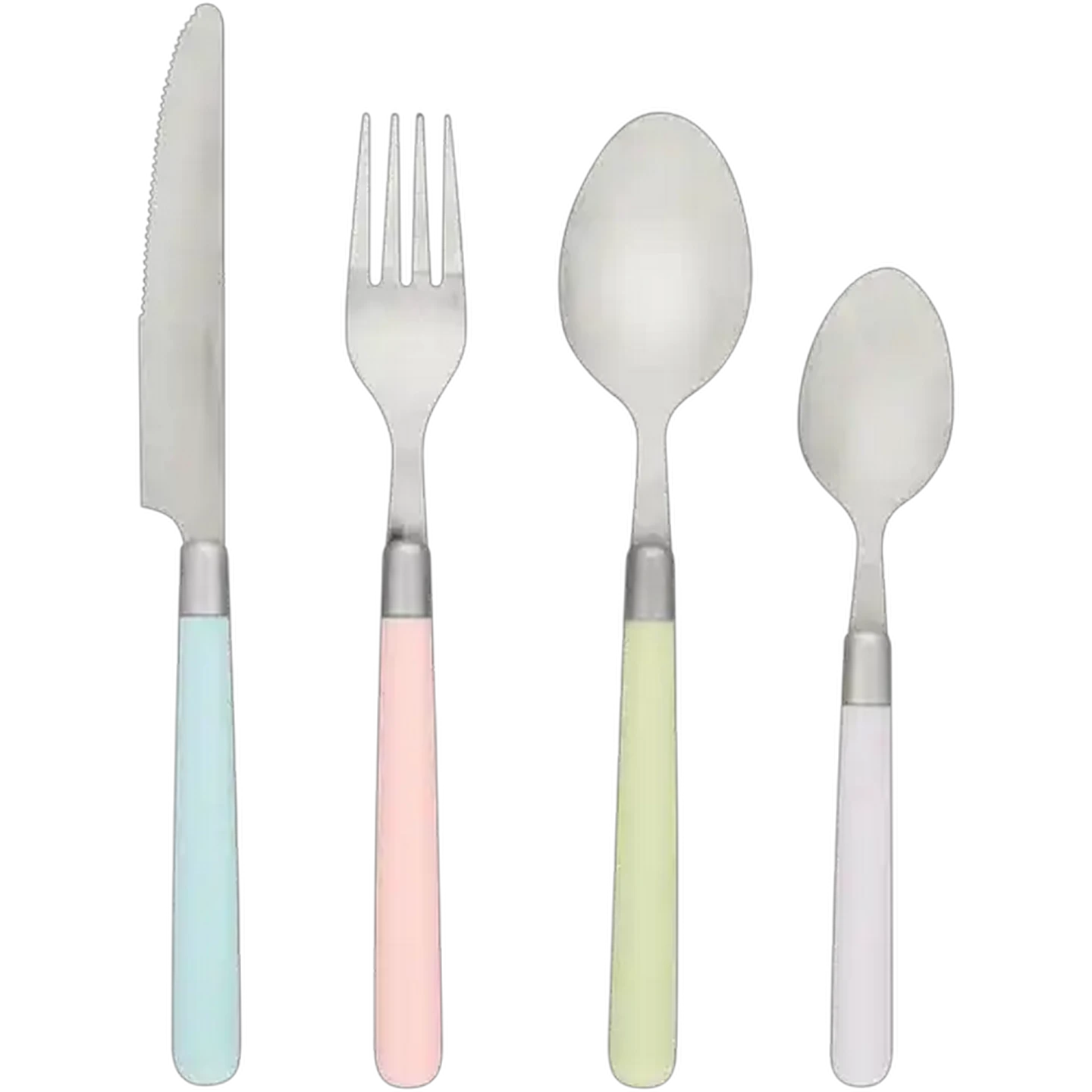 Image of NovaDiva Picnic Pastel Cutlery Set 16 Piece