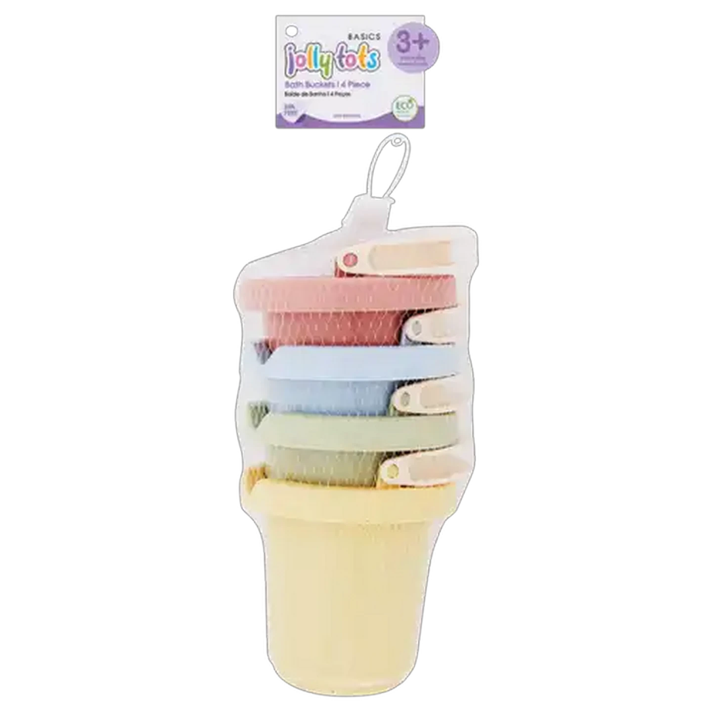 Image of Jolly Tots Bath Buckets 3 Months+ 4-Pack