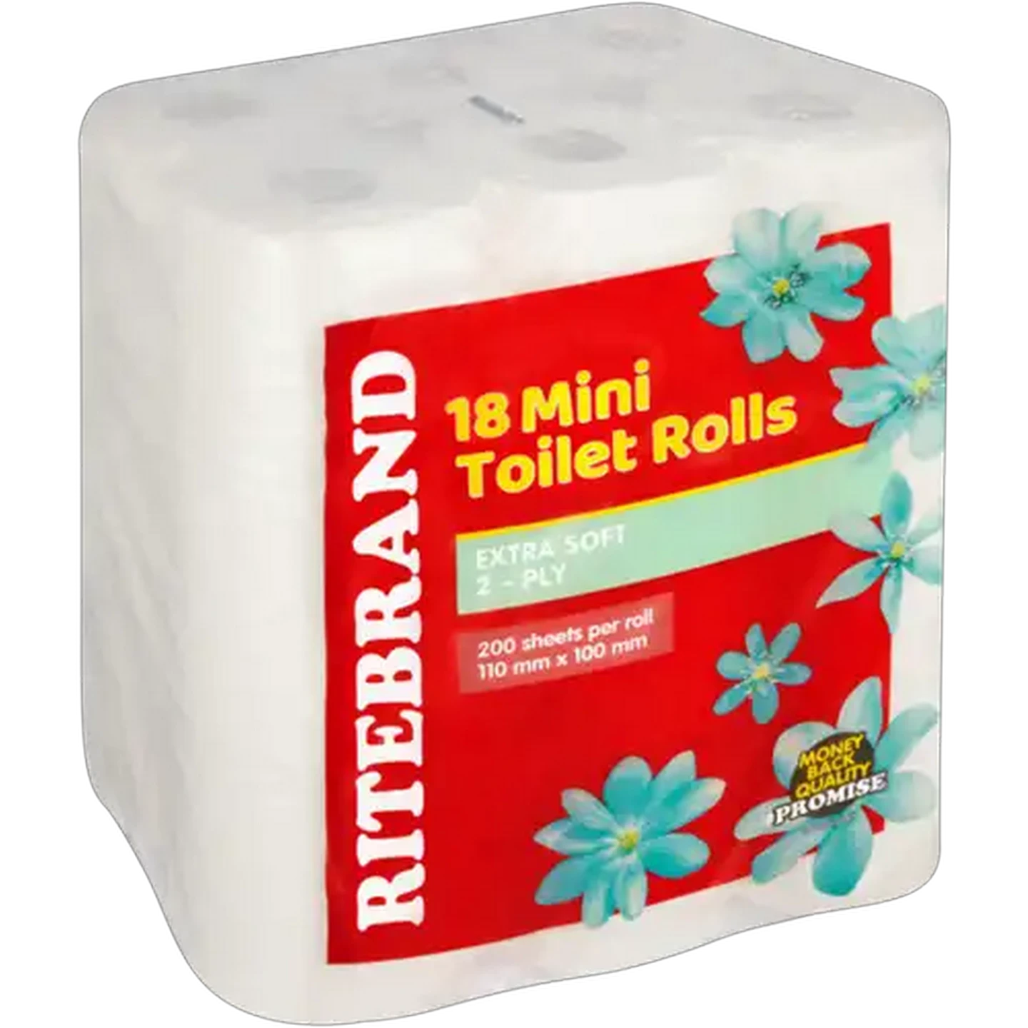 Image of Ritebrand 2-Ply Mini Toilet Rolls 18 Pack