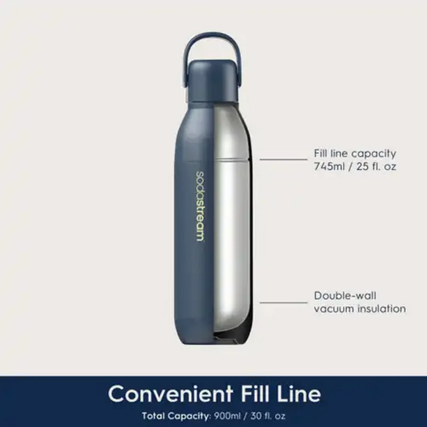 Image of SodaStream Fizz & Go Storm Blue Bottle