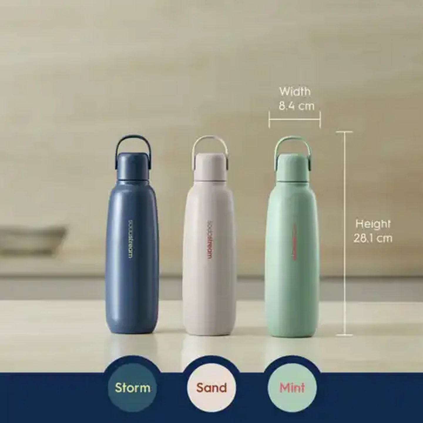 Image of SodaStream Fizz & Go Storm Blue Bottle