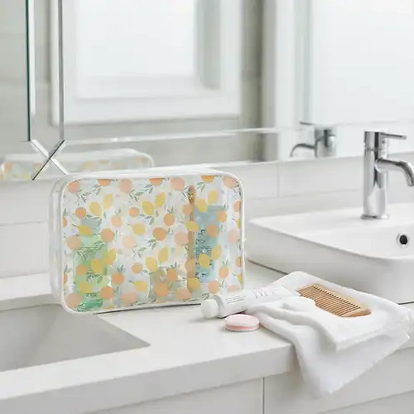 Image of Halfmoon Transparent Toiletry Bag