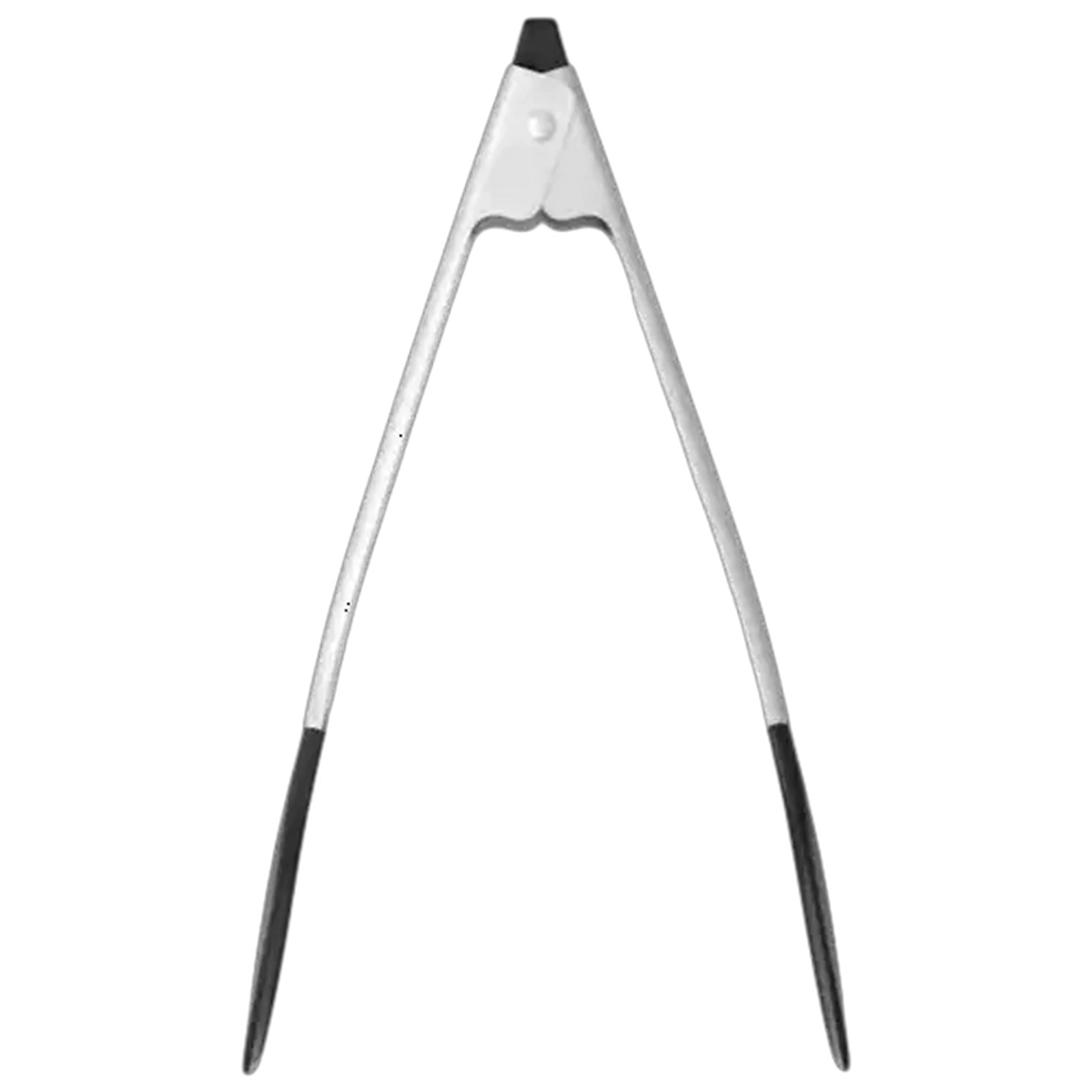 Image of Brabantia Matt Steel and Black Non-Stick Kitchen Tongs