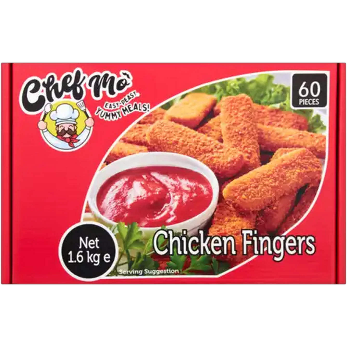 Image of Chef Mo Frozen Chicken Fingers 60 Pack
