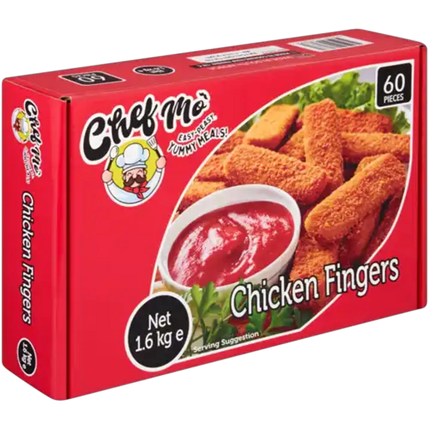Image of Chef Mo Frozen Chicken Fingers 60 Pack