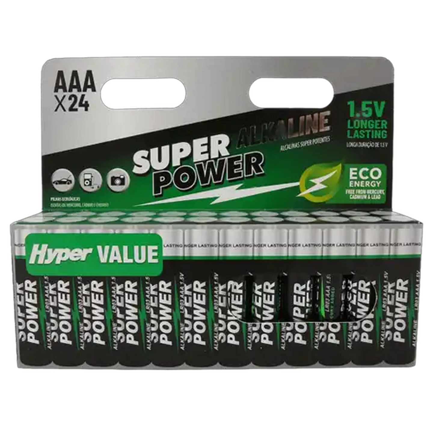 Image of Super Power AAA Alkaline Batteries 24-Pack