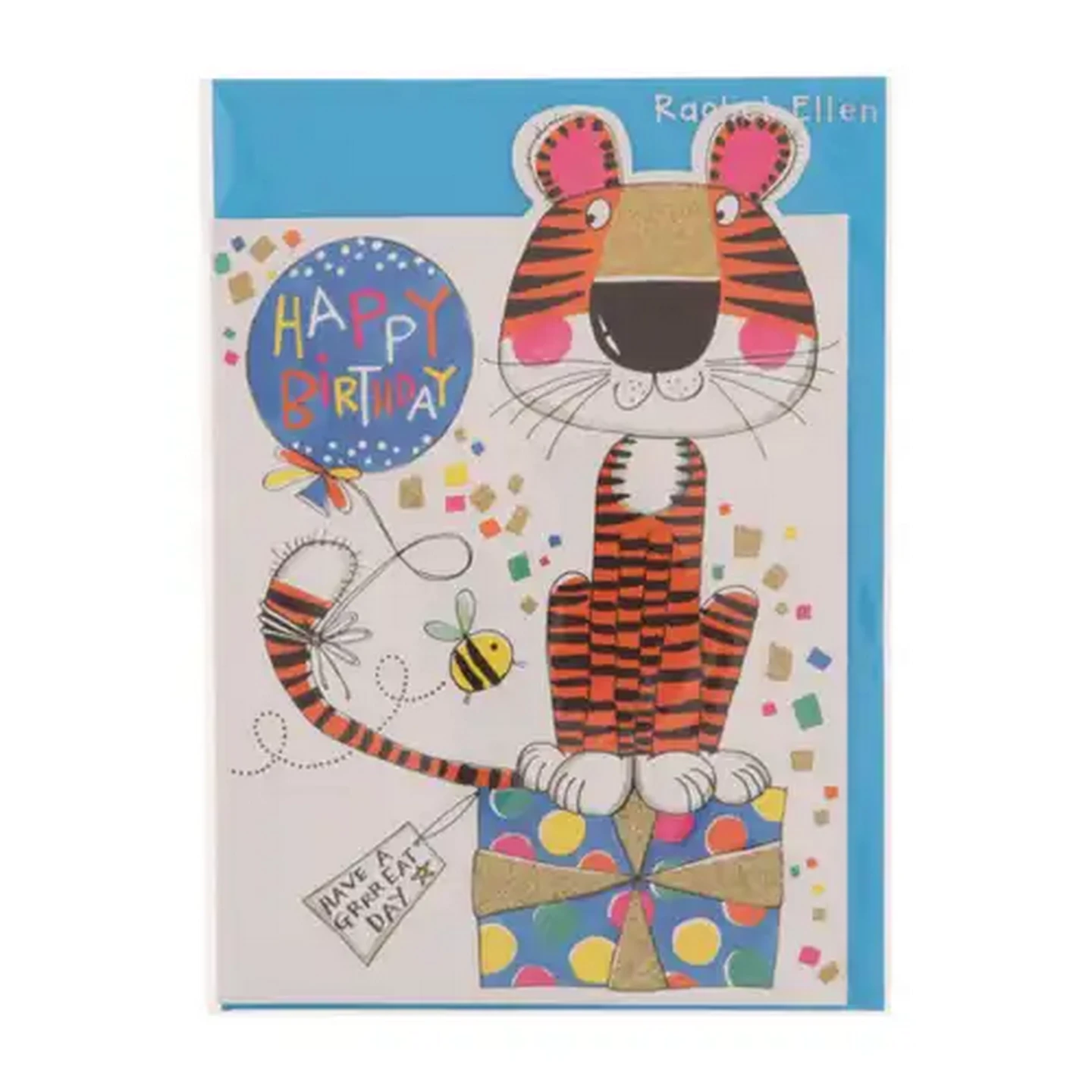 Image of Rachel Ellen Tiger Themed Happy Birthday Card
