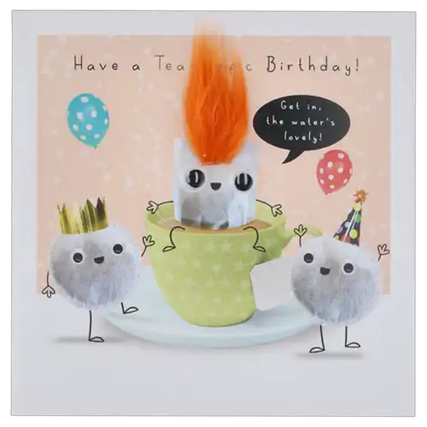 Image of Carlton Cards Fluff It's Gin O' Clock Happy Birthday Card