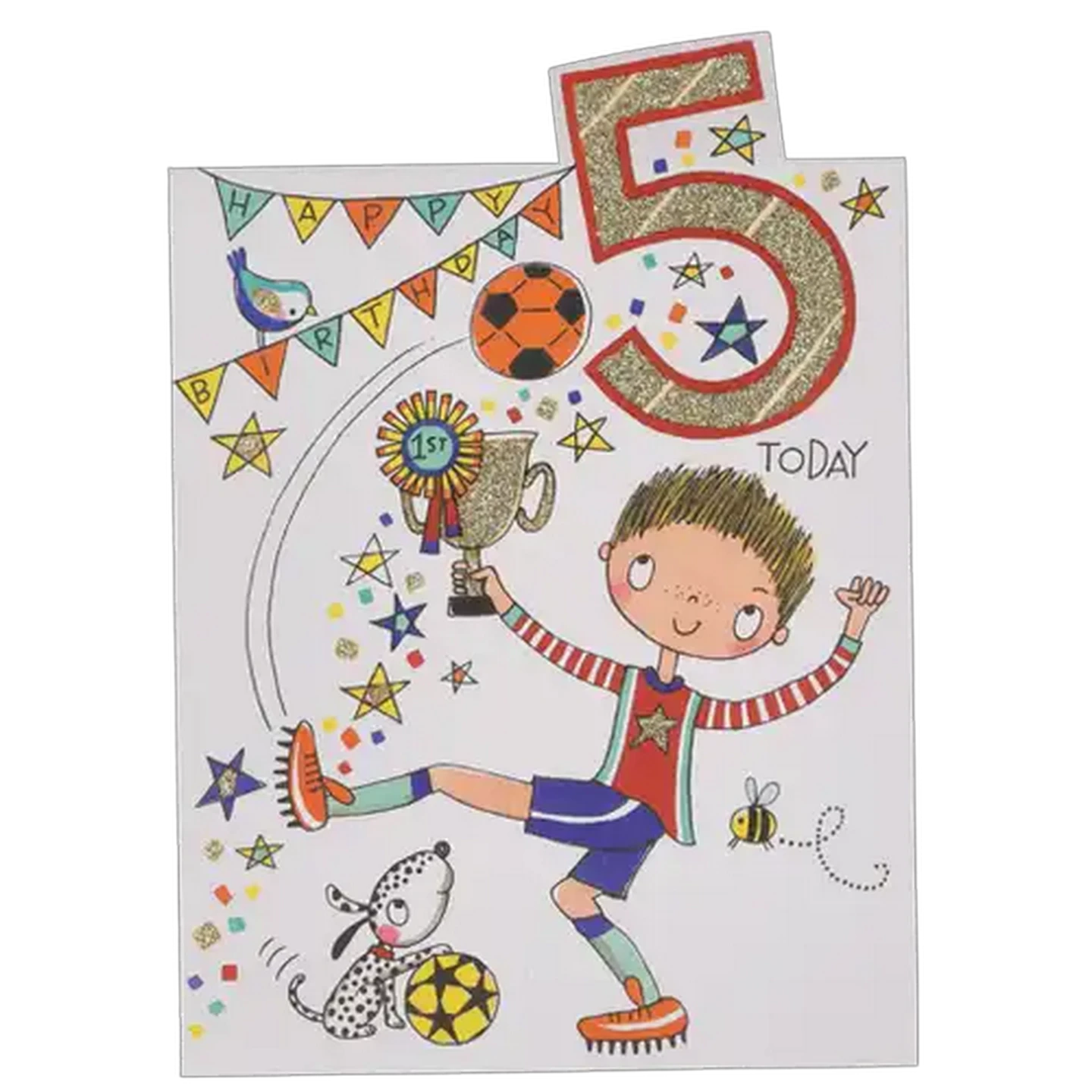 Image of Rachel Ellen Soccer 5th Birthday Everyday Card