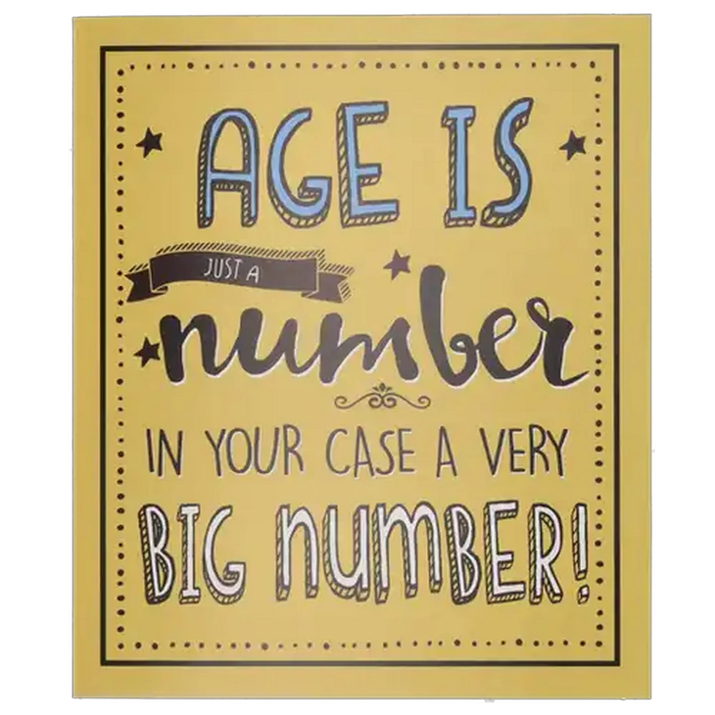 Image of Jam & Toast Age Is Just A Number Birthday Everyday Card