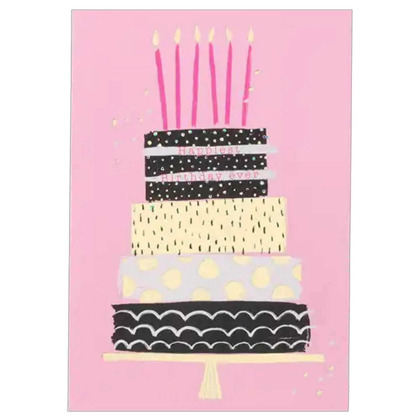Image of Flamingo Cake Everyday Card