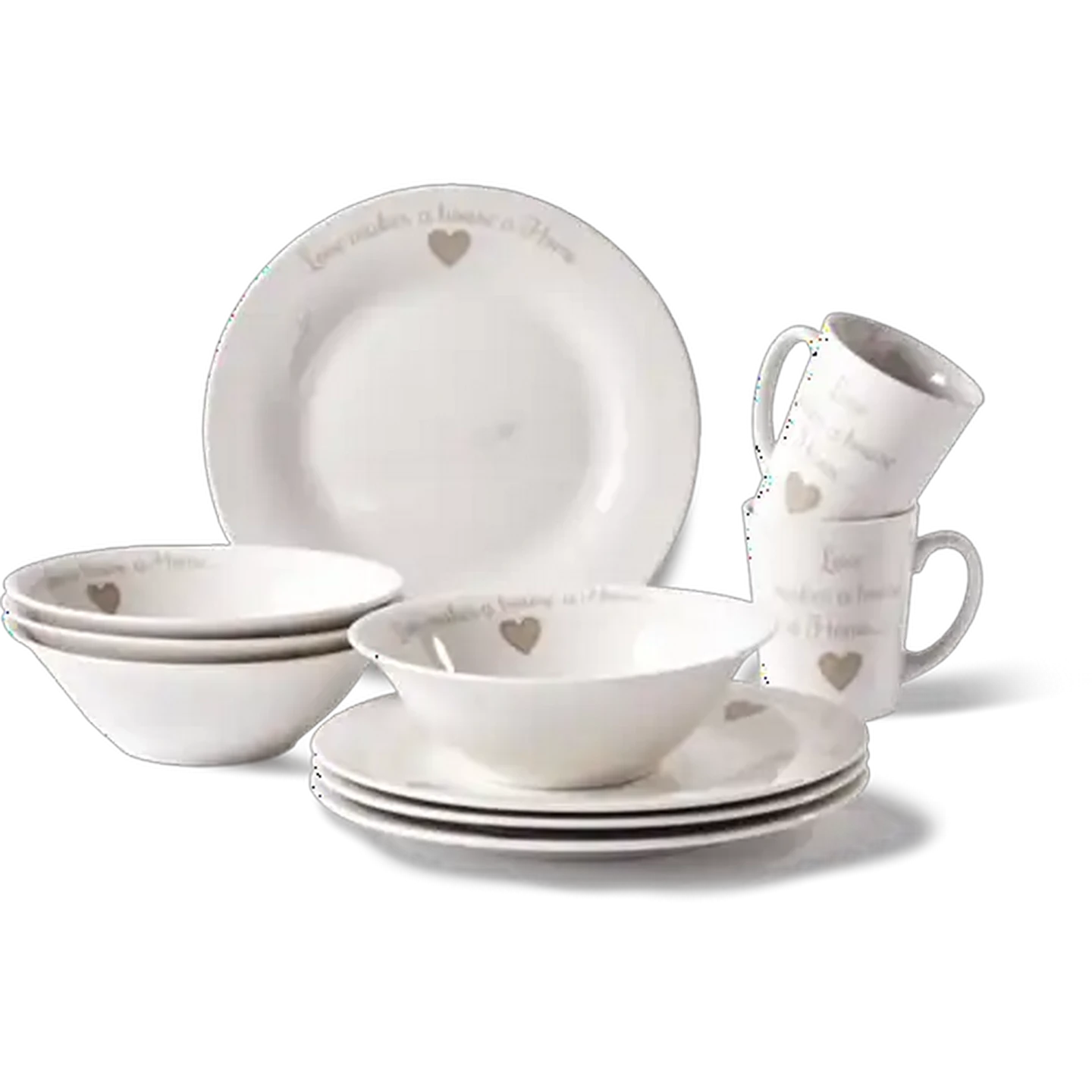 Image of Home Heart Dinner Set 12-Piece