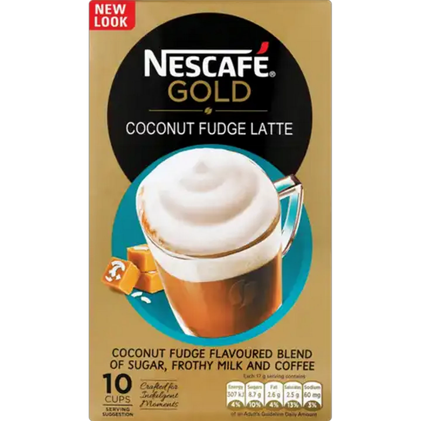 Image of NESCAFÉ Gold Instant Coconut Fudge Latte 10 x 17g