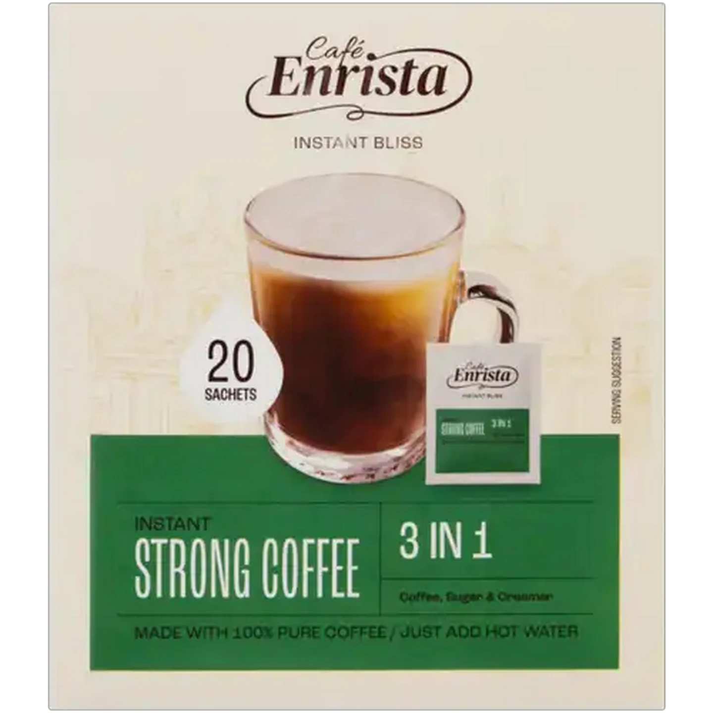 Image of Café Enrista 3-in-1 Instant Strong Coffee 20 x 20g