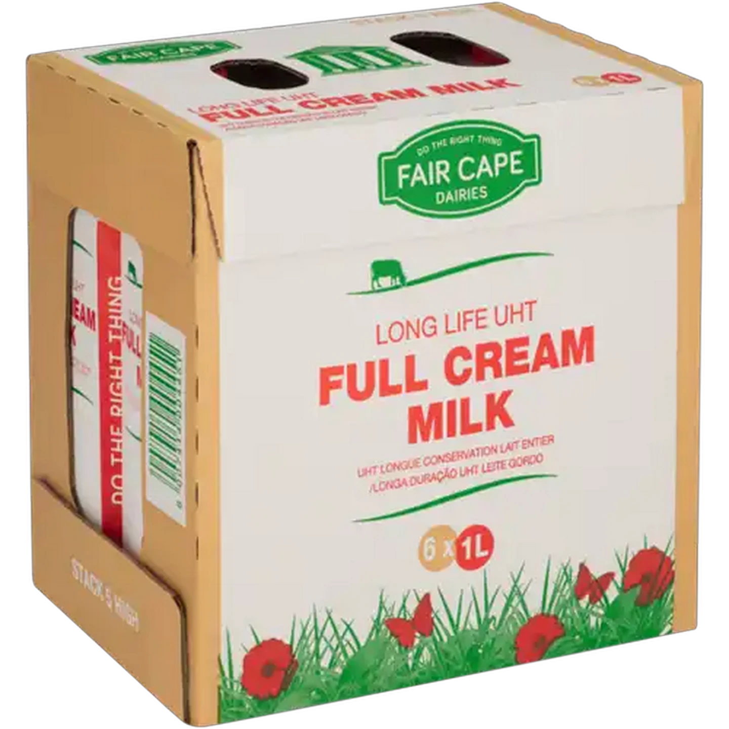 Image of Fair Cape Dairies Ecofresh UHT Long Life Full Cream Milk 6 x 1L