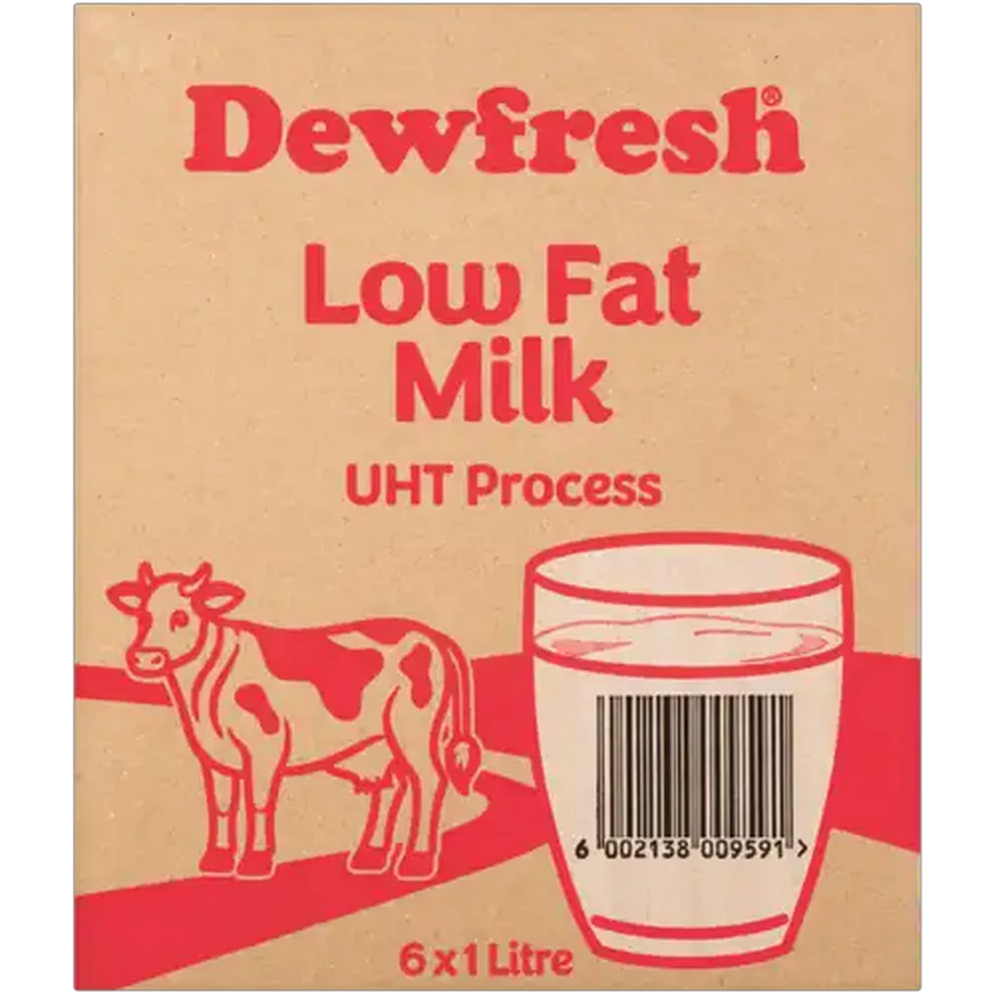 Image of Dewfresh Long Life Low Fat Milk 6 x 1L