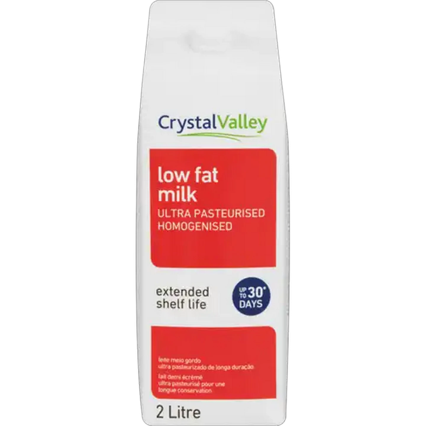 Image of Crystal Valley Ultra Pasteurised Low Fat Milk 2L