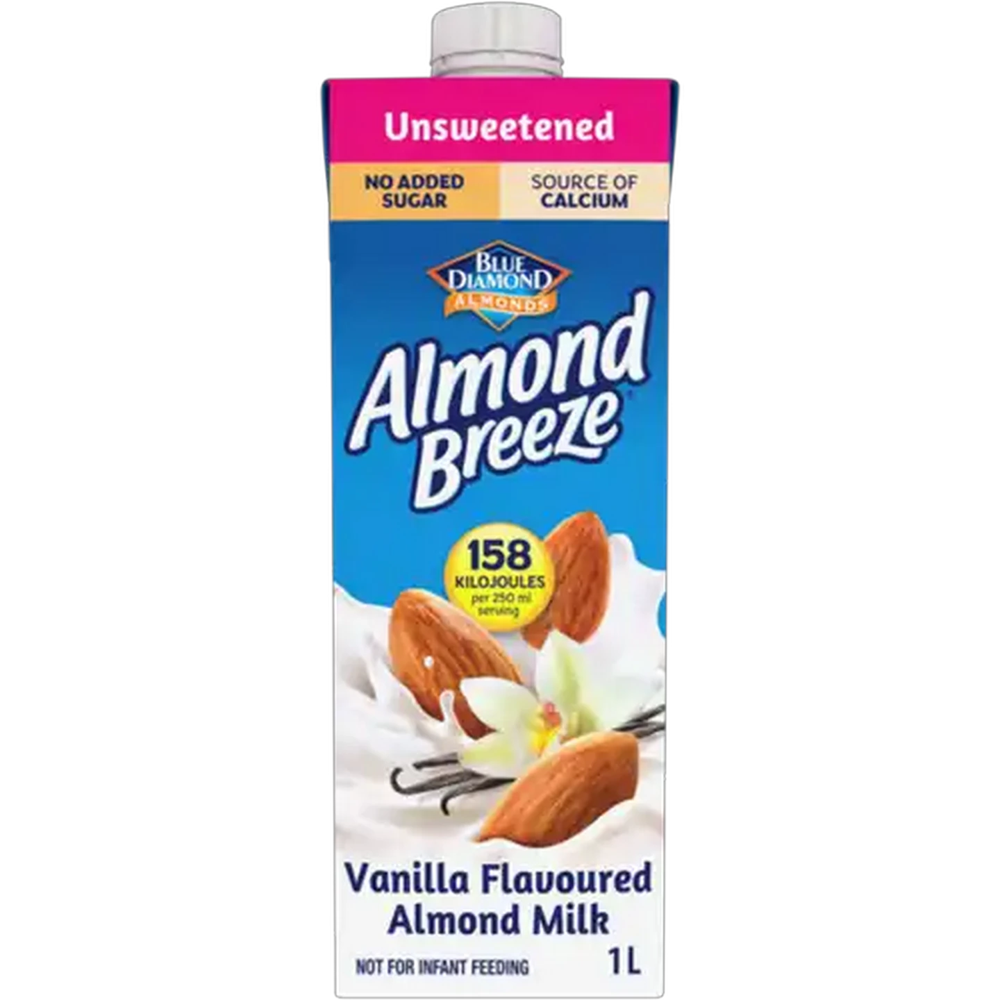 Image of Almond Breeze Vanilla Flavoured Unsweetened Almond Milk 1L