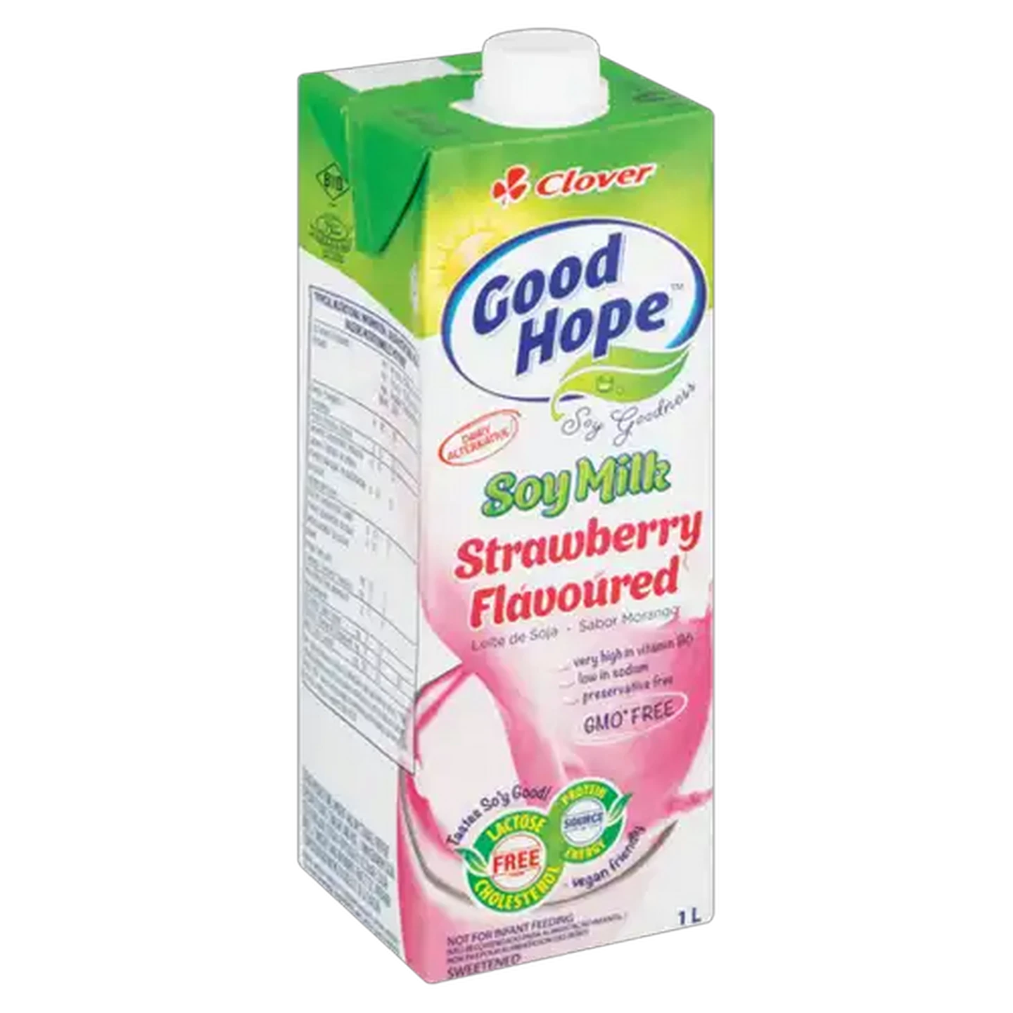 Image of Clover Good Hope Strawberry Flavoured Soy Milk Carton 1L