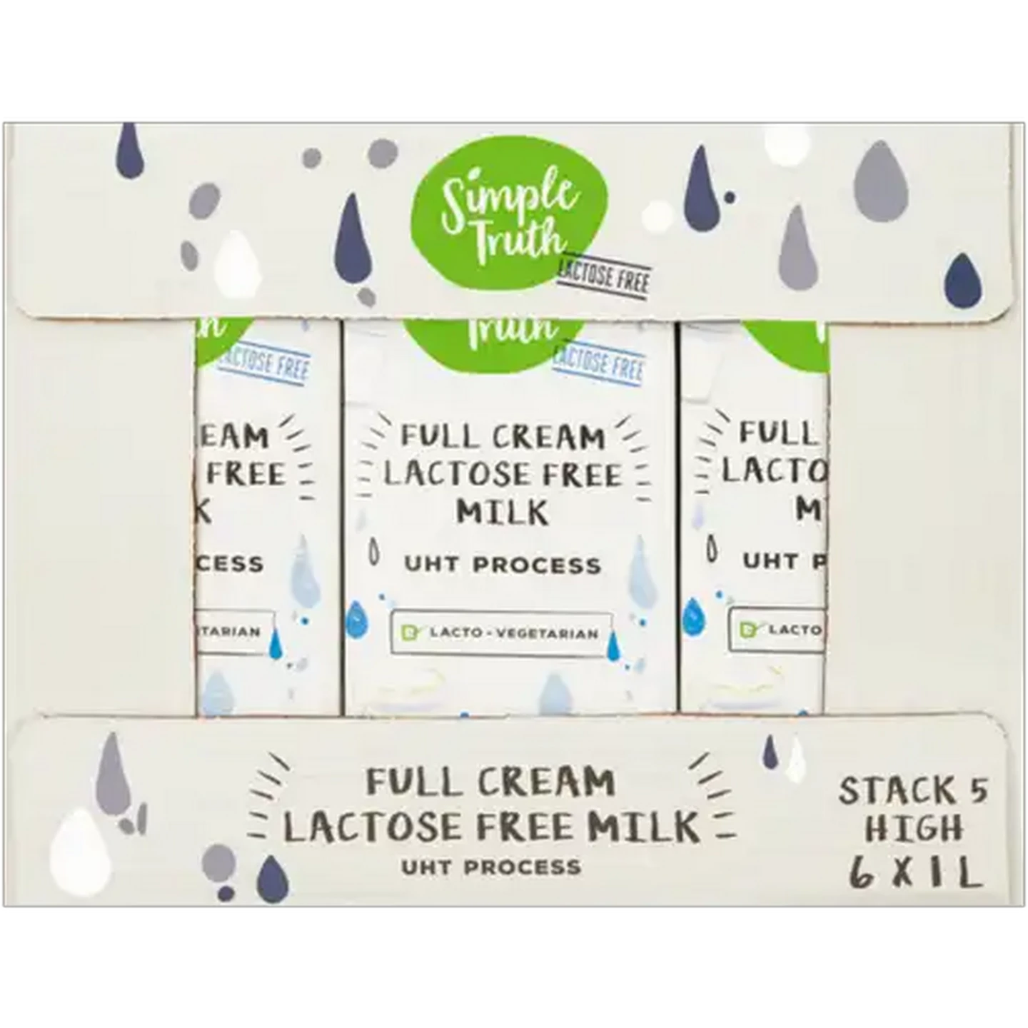 Image of Simple Truth Lactose Free Full Cream Milk 6 x 1L
