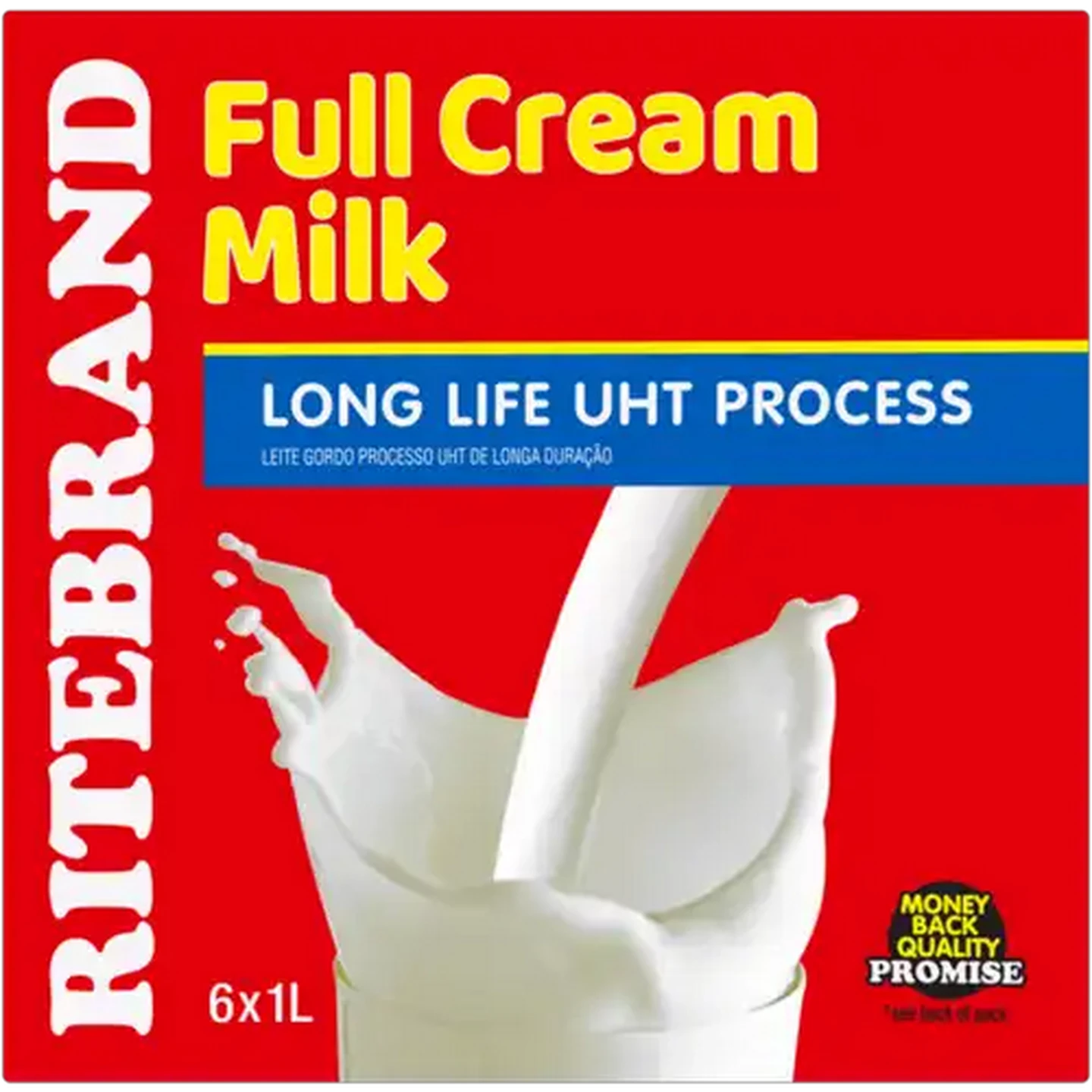 Image of Ritebrand Long Life Full Cream Milk 6 x 1L