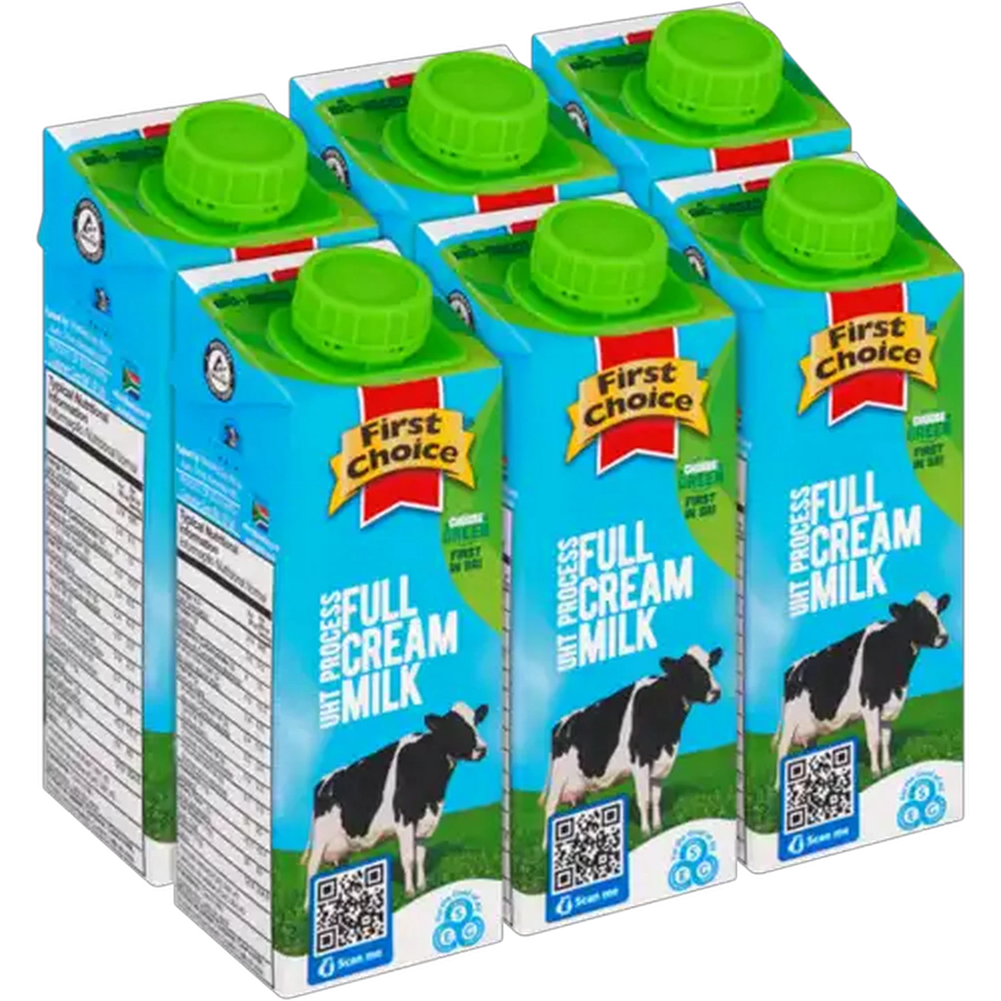 Image of First Choice Full Cream Milk 6 x 250ml