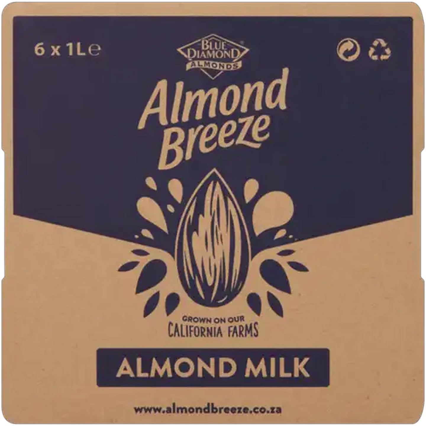Image of Almond Breeze Original Unsweetened Almond Milk 6 x 1L