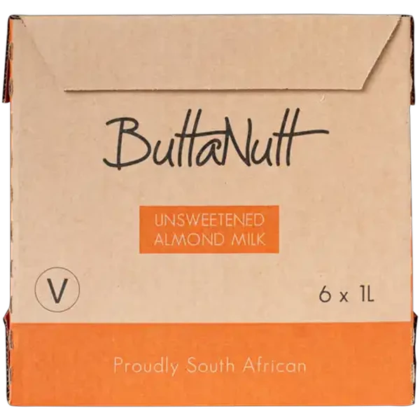 ButtaNutt Unsweetened Almond Milk 6 x 1L