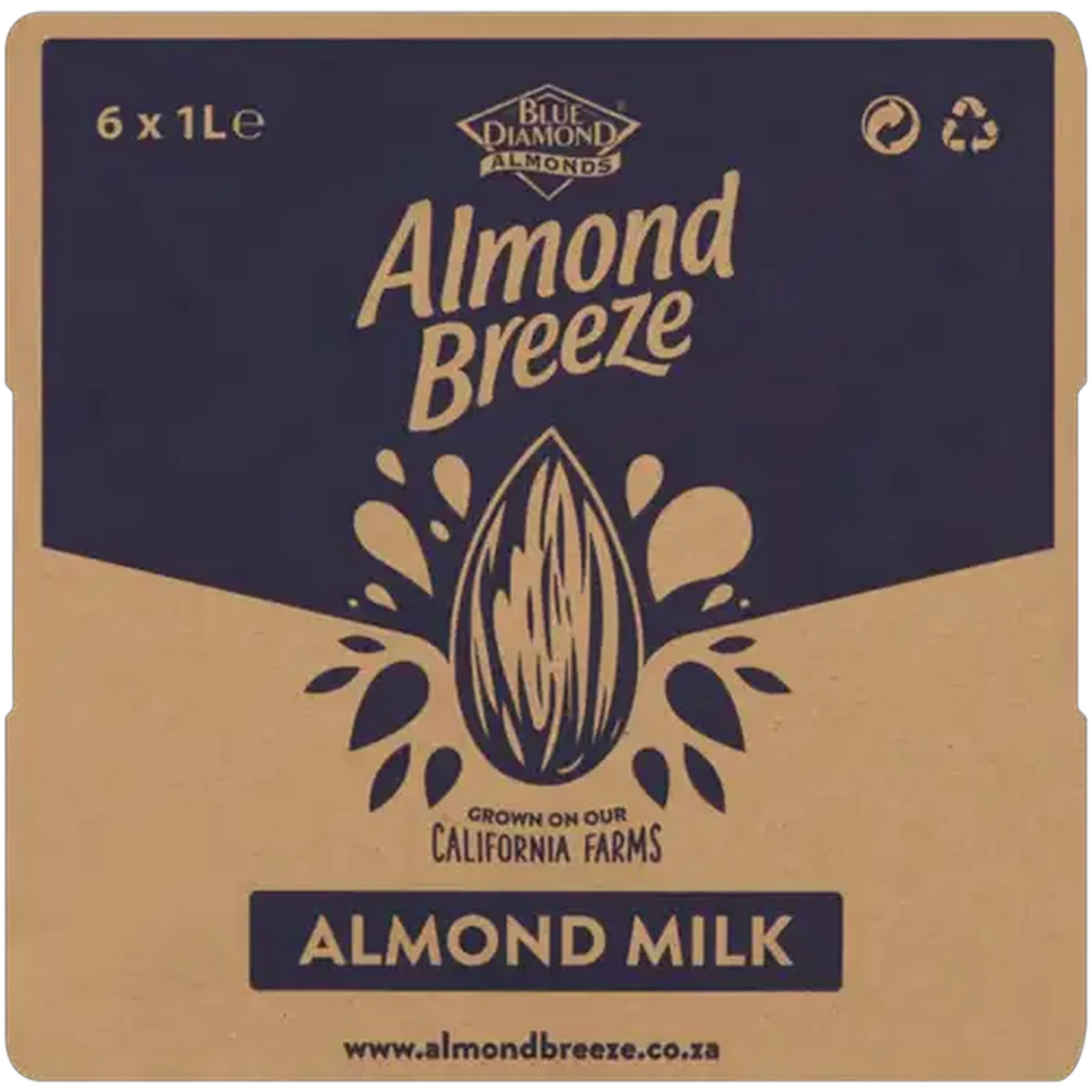 Image of Almond Breeze Unsweetened Vanilla Flavoured Almond Milk 6 x 1L