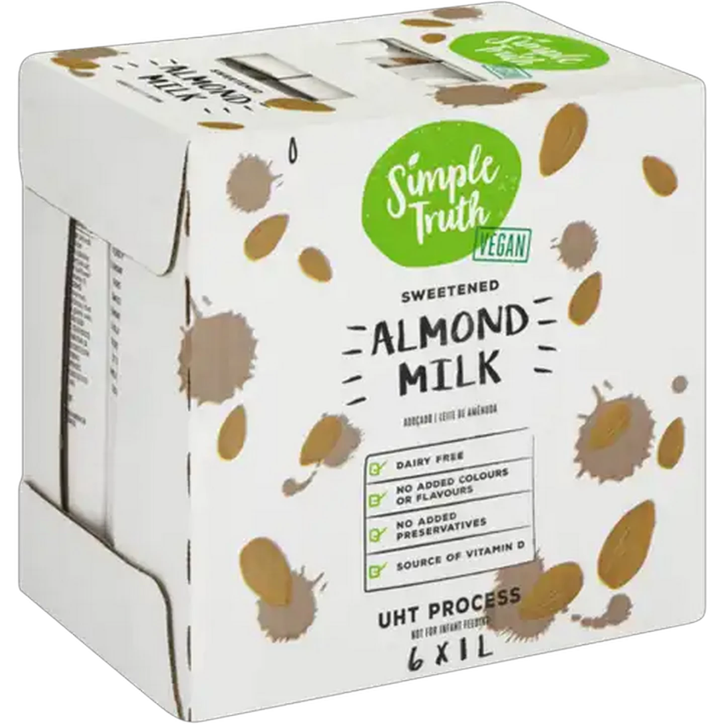 Image of Simple Truth Sweetened Almond Milk 6 x 1L