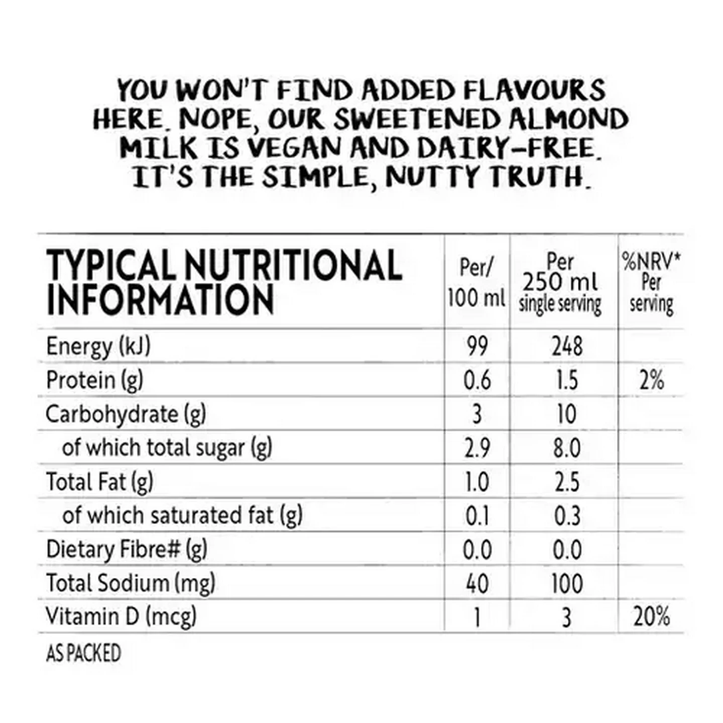 Image of Simple Truth Sweetened Almond Milk 6 x 1L