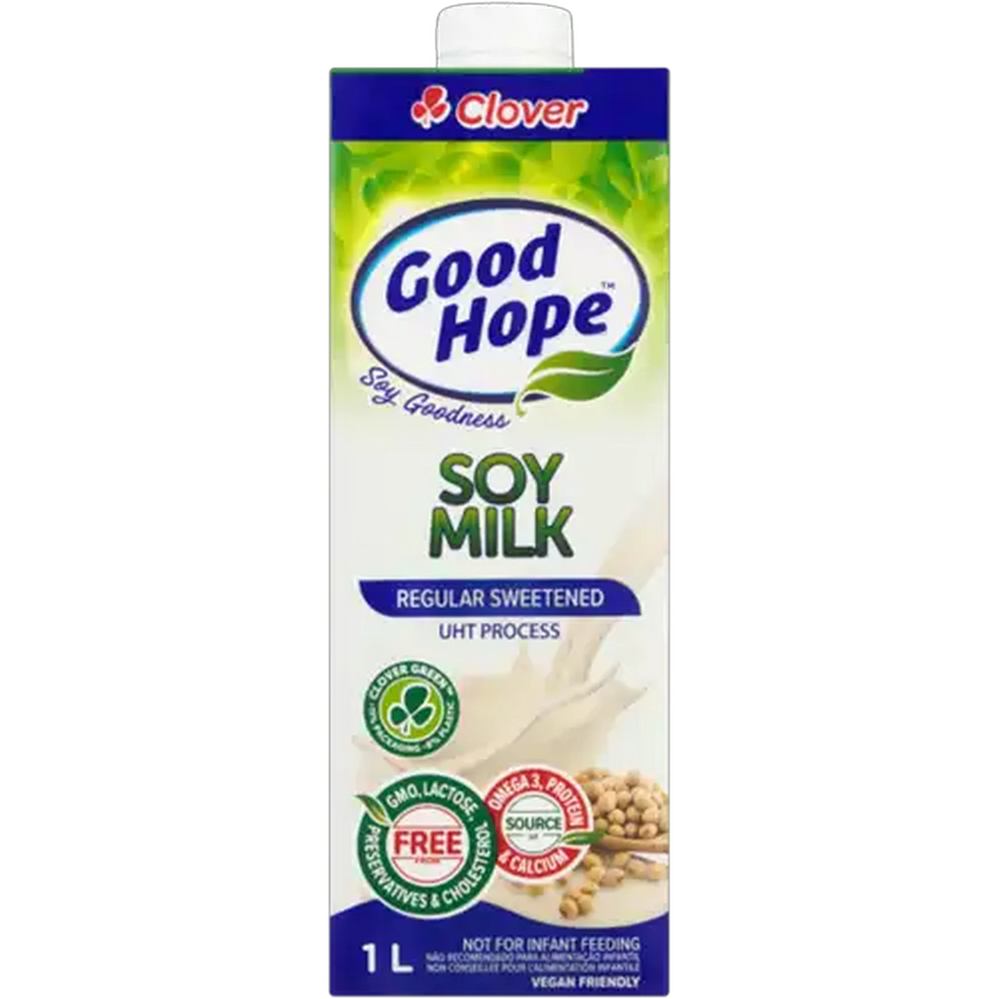 Image of Clover Good Hope Regular Sweetened Soy Milk 6 x 1L