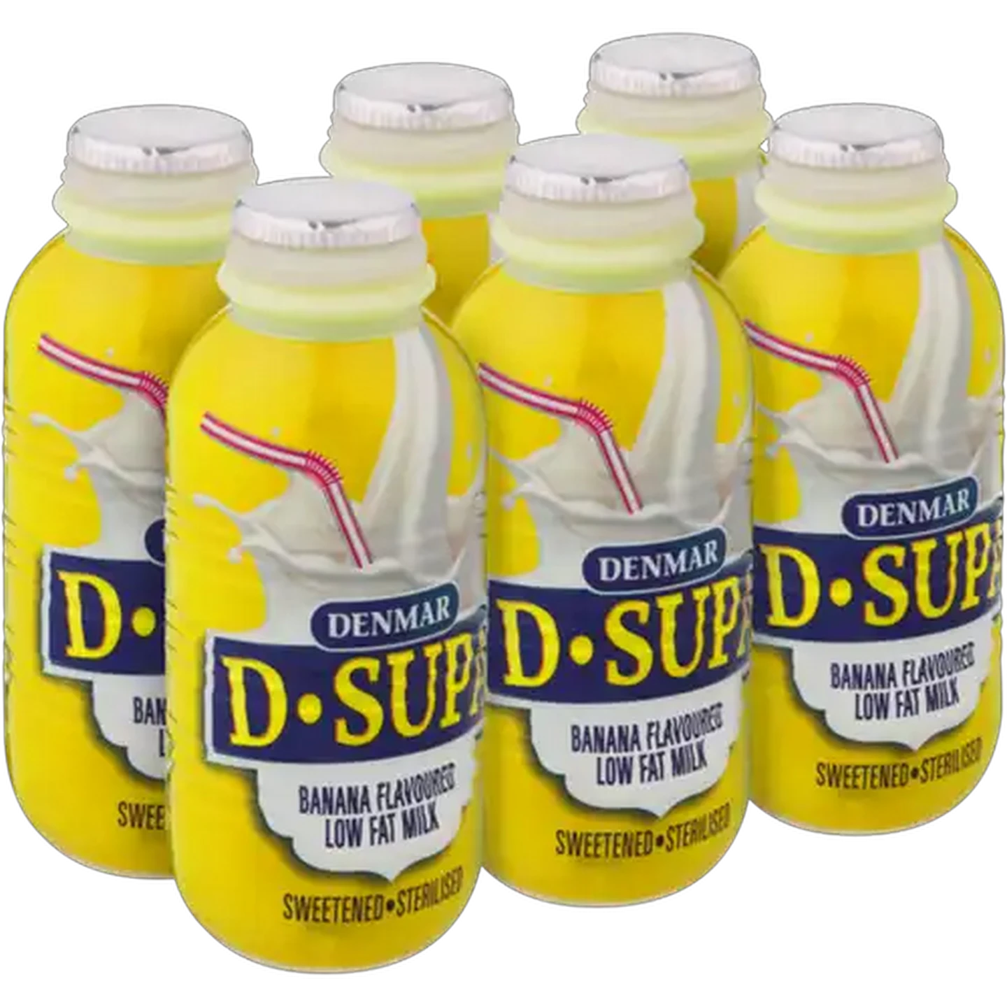 Image of Denmar D-Supa Banana Flavoured Low Fat Milk 6 x 350ml